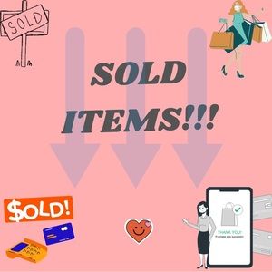 SOLD ITEMS